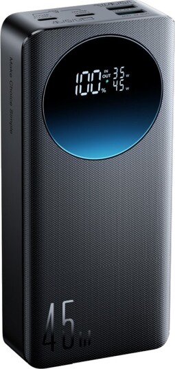 Joyroom JR-PBF02 Pro Powerbank 20000 mAh 45W med digitalt display og 2x USB-A 2x USB-C - Svart