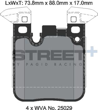 PAGID Racing T8195SP2001 Bremseklosser