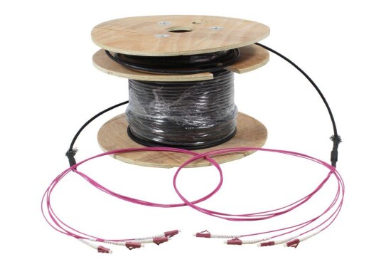 Synergy Fiberkabel Trunk OM4 LC/LC 4G 180m Trommel