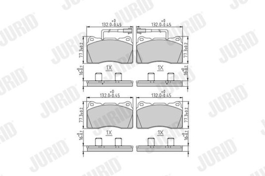 Bremseklosser JURID 573433J Bremseklosser JURID 573433J