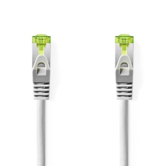 Nedis CAT7 nettverkskabel | S/FTP | RJ45 Han | RJ45 Han | 3.00 m | Snagless | Rund | LSZH | Grå | Label