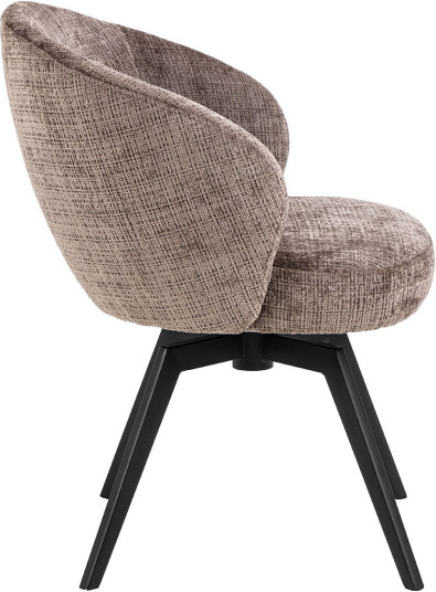Darlene spisestuestoler med armlene chenille brun.