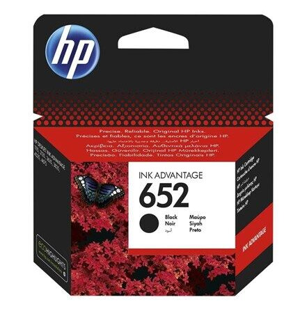 HP 652 / F6V25AE Black Ink - Blekkpatron Dye-based black HP 652 / F6V25AE Black Ink - Blekkpatron Dye-based black