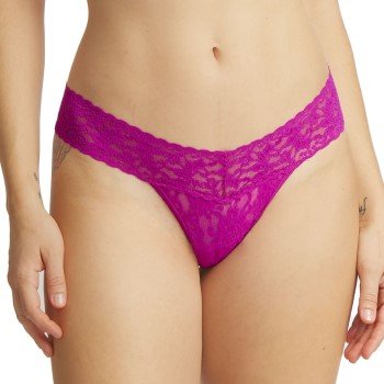 Hanky Panky Truser Low Rise Thong M?rkrosa nylon One Size Dame