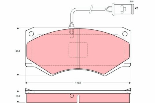 Bremseklosser TRW GDB1248