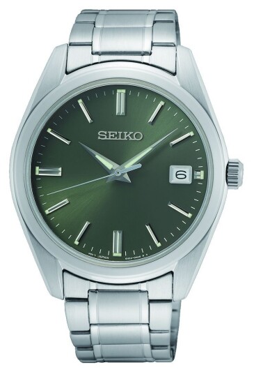 Seiko Herreklokke SUR527P1 Classic Grønn/Stål Ø40 mm