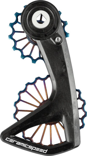 Ceramicspeed OSPW RS trinsehjul i titan SRAM RedD1/E1+ForceD1 v3 Oil Slick PVD Ctd