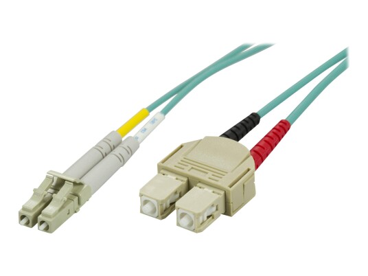 Deltaco OM3 Fiberoptisk Nettverkskabel 7m LC-LC Blå