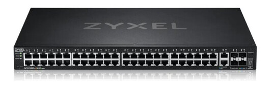 Zyxel Xgs2220 Series Xgs2220-54 - Switch - L3-Tilgang, Nebulaflex Cloud - Styrt - 48 X Gigabit Ethernet + 6 X 10 Gigabit (Opplink) - Stasjonær, Rackmonterbar
