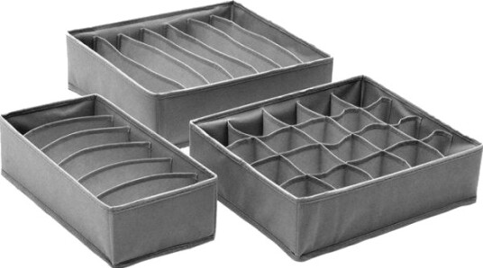 Aptel Ag126g Organizer For Skuffer/Innlegg Grå 3 Stk