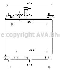 PRASCO HYA2291 Radiator motorkjøling