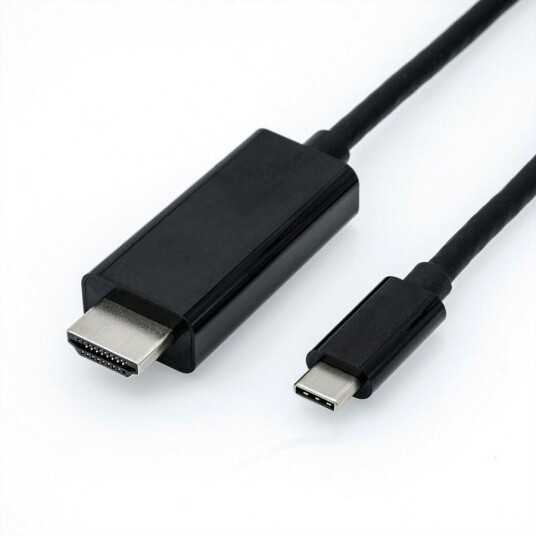 ROLINE Cableadapter USB C-HDMI. M/M. Black. 1.0m  Factory Sealed