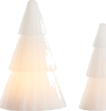 Schou Juletre Voks  M/led 12+15cm Batteri