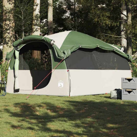 Familietelt for camping 6 personer grønn vanntett Familietelt for camping 6 personer grønn vanntett