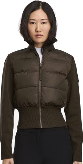 Canada Goose Hybridge wide quilt knit jacket td XL brun dame