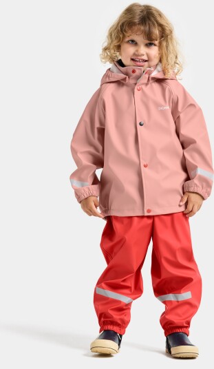 Didriksons Regntøy m. Seler PU Slaskeman Powder Peach Didriksons 120 Regntøy Rosa