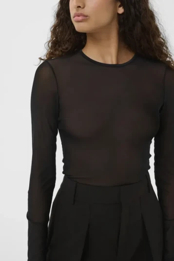 Inwear KAIAIW LANGERMET T SKJORTE Svart S