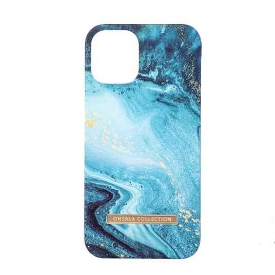 Onsala Mobildeksel Soft Blue Sea Marble for iPhone 12 Mini