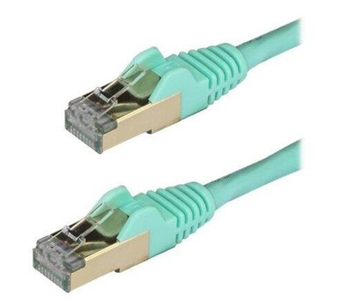 StarTech 1m Cat6a U/FTP Nettverkskabel 10Gbps RJ45 Aqua