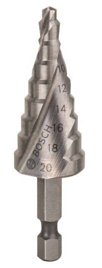 Bosch Trinnbor HSS 4 - 20 mm, 1/4", 70,5 mm