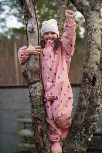 Kattnakken Heilårsregndress Hagl Rosa 98 Kattnakken Heilårsregndress Hagl Rosa 98