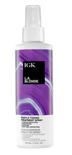 IGK LA Blonde Purple Toning Treatment Spray 207ml IGK LA Blonde Purple Toning Treatment Spray 207ml