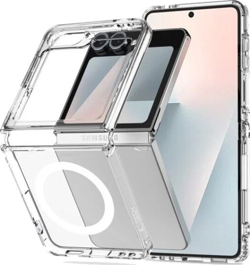 Tech Protect FlexAir MagSafe Mobildeksel for Samsung Galaxy Z Flip 6/7 FE Gjennomsiktig Vanntett Tech Protect FlexAir MagSafe Mobildeksel for Samsung Galaxy Z Flip 6/7 FE Gjennomsiktig Vanntett