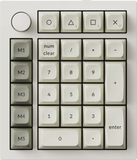 Keychron Q0 Max QMK Wireless Numpad Hvit Keychron Q0 Max QMK Wireless Numpad Hvit