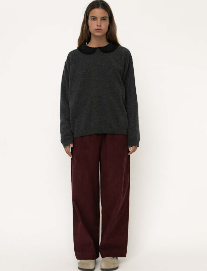 STUDIO FEDER Bella Pants Corduroy Burgundy S STUDIO FEDER Bella Pants Corduroy Burgundy S