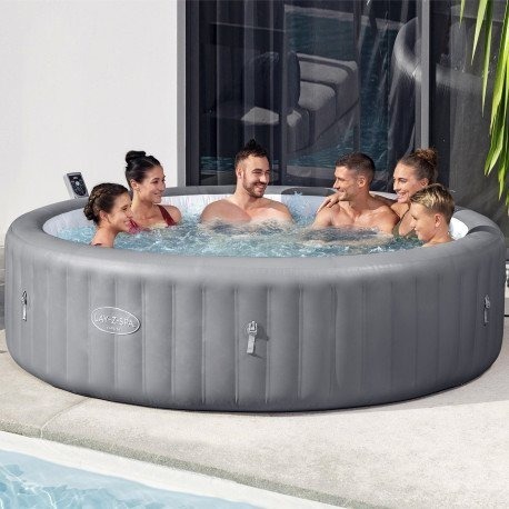 Lay-Z-Spa Hawaii 8 Grey - 236x71cm Oppblåsbart Bestway Lay Z Spa Boblebad Lay-Z-Spa Hawaii 8 Grey - 236x71cm Oppblåsbart Bestway Lay Z Spa Boblebad
