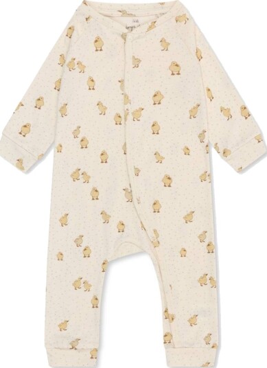 Konges Sløjd Sleepy Onesie Gots Duckling (74 / 9 mnd)