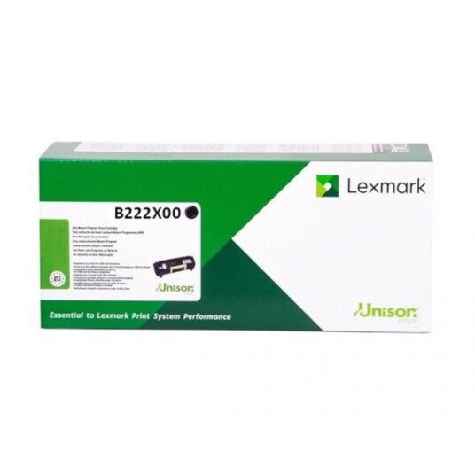Lexmark B222X BK High Yield Return Program Toner - B222X00 Original - Svart 6000 sider Lexmark B222X BK High Yield Return Program Toner - B222X00 Original - Svart 6000 sider