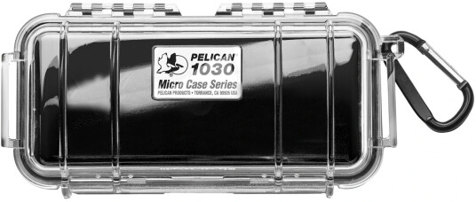 Peli™ MicroCase 1030 sort/klar Innv. mål: 162x67x52 mm Peli™ MicroCase 1030 sort/klar Innv. mål: 162x67x52 mm
