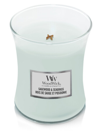 Woodwick Medium Sagewood & Seagrass