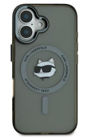 Karl Lagerfeld Karl Lagerfeld Klhmp16xhlschk Iphone 16 Pro Max 6.9" Czarny/Black Hardcase Iml Metal Choupette Head Magsafe