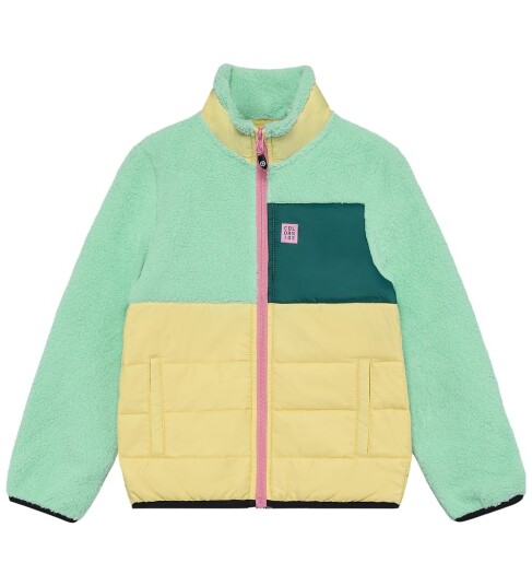 Color Kids Fleecejakke Kål Color Kids 9 år 134 Fleecejakke Grønn Gul