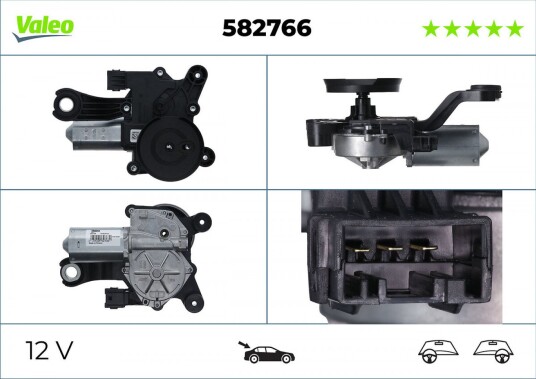 VALEO 582766 Vindusviskermotor