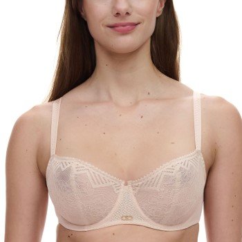 Chantelle BH Origins Lace Unlined Demi Bra Beige nylon D 70 Dame