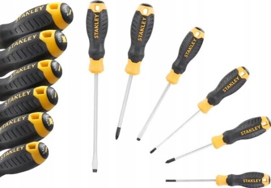 Stanley St. Screwdrivers 6 Pcs. C/Grip (4Pl+2Ph)