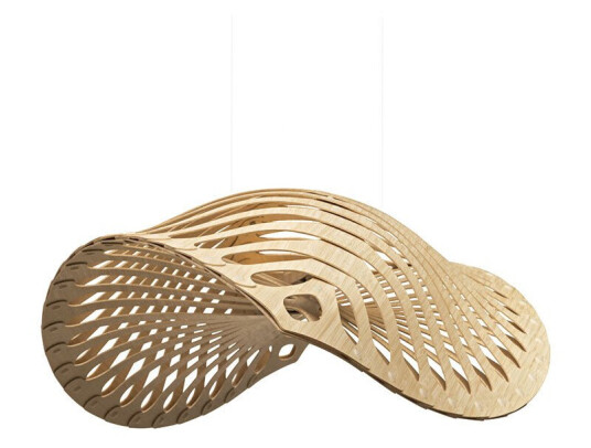 David Trubridge Navicula Pendel Small Bamboo David Trubridge Navicula Pendel Small Bamboo