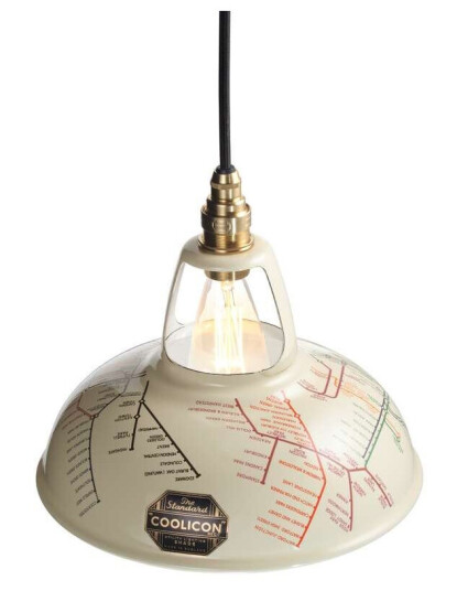 Coolicon - Original 1933 Design Pendel Underground Map Creme