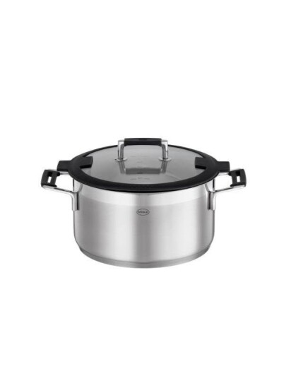 Rösle Pot with glass lid Silence Pro 5.8 litres 24 cm Steel Rösle Pot with glass lid Silence Pro 5.8 litres 24 cm Steel