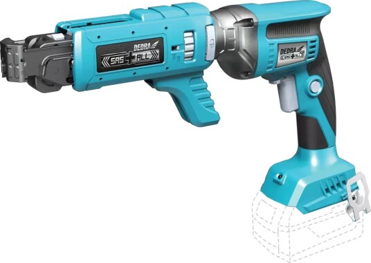 Dedra Batteri DED7159 Gipsplateskrutrekker 18 v, 0-4200 Rpm, Automatisk Skrumagasin (Børsteløs Motor) Uten