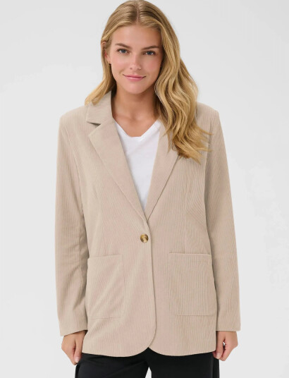 Cream Crkanna Corduroy Blazer - Beige - 38