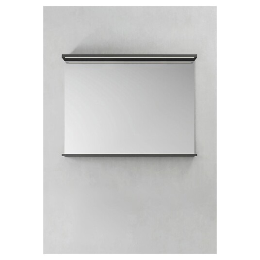 Hafa Store 900 Speil m/LED-lys 90x70x11 cm Antrasitt