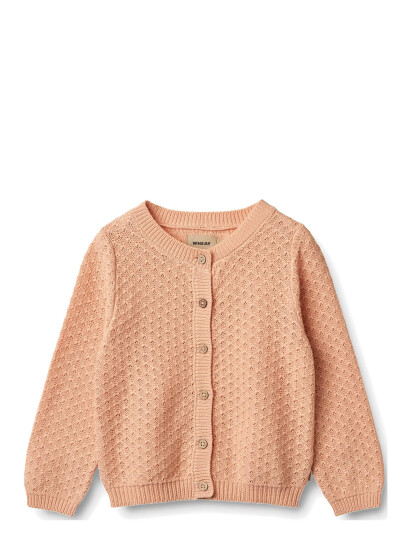 Wheat Knit Cardigan Magnella Pink 98