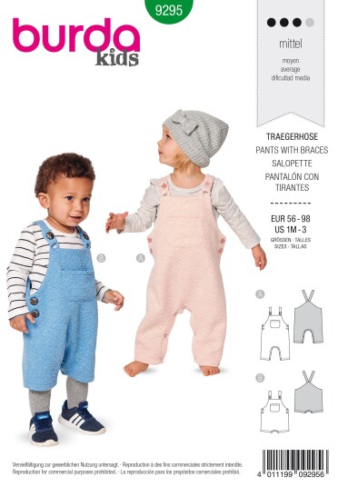 Burda 9295 - Selebukse EUR: 56-98, US 1M-3