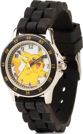 Accutime Pokemon Barneklokke 33 mm Vanntett Silikonrem Svart