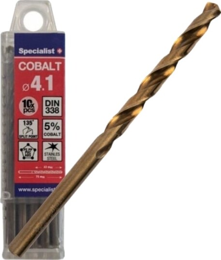 Wiertło Spesialist+ Spesialist+ Cobalt Met. Gr. 4,1 Mm 10Vnt
