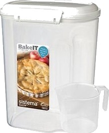 Sistema Bake It Oppbevaringsboks M. Kopp Hvit 3,25 L - 3 Liter